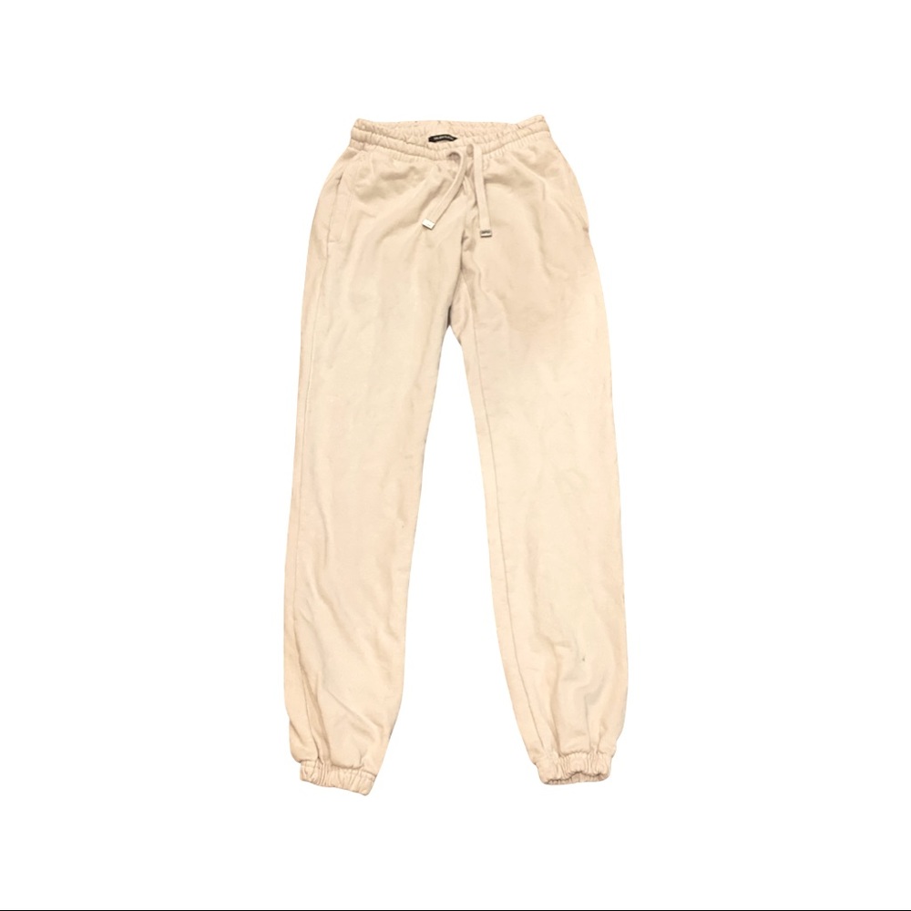 Talentless Men’s premium cream white sweatpants